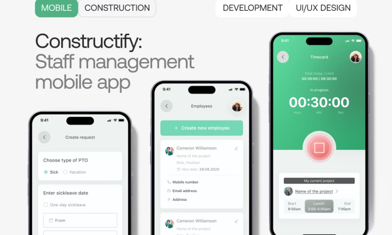 Constructify: Staff Management App