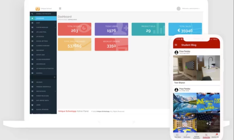 Unique School- A Smart School Management Platform