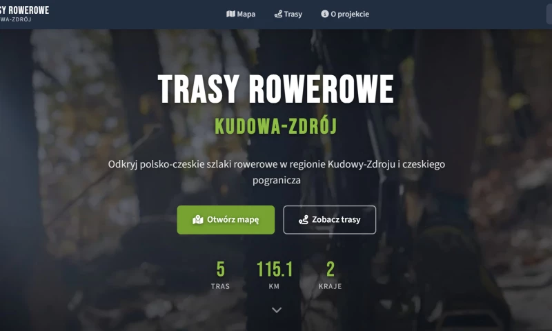 ByteWave - Kudowa-Zdroj - Interactive Cycling Trail Map