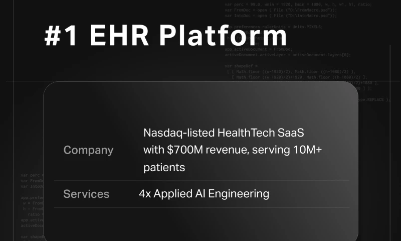 GoGloby - 25 Engineers in 58 Days for HealthTech SaaS