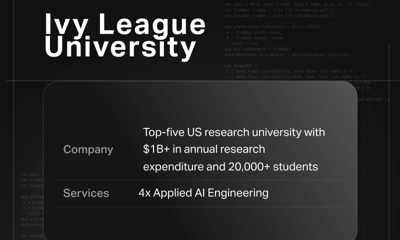 GoGloby - AI Engineering for Top-5 US University