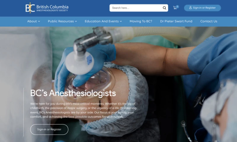 Nirvana Canada - BC Anesthesiologists' Society