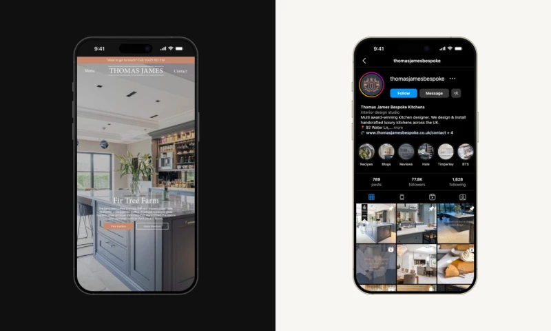Studio Spencer - A refined digital presence for Cheshires luxury bespoke kitchen specialists