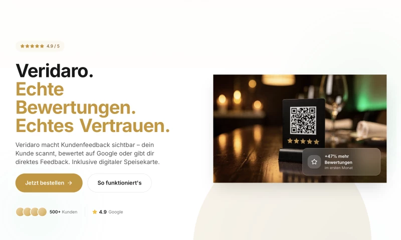 Studio Meyer - Veridaro B2B Review Management