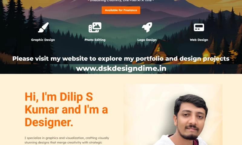 DSK Design Dimension - My Portfolio Site