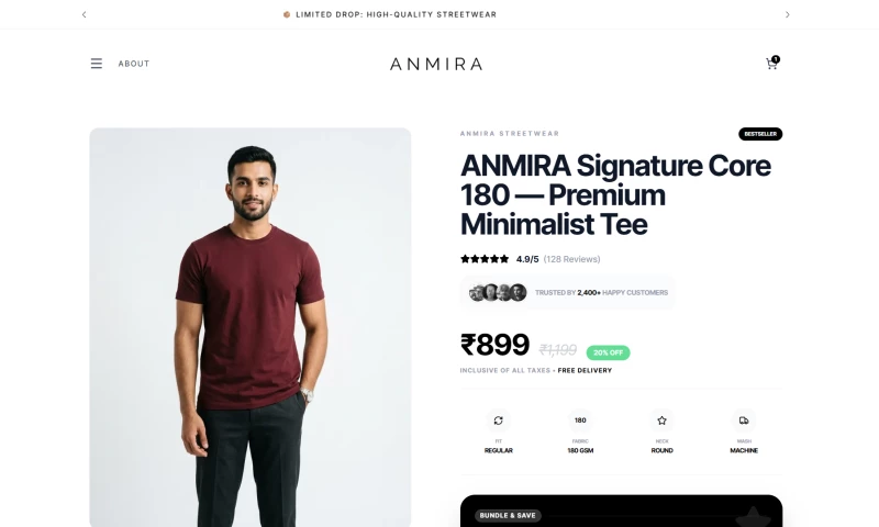 Orphion Tech - ANMIRA: High-Fidelity AI-Powered E-commerce Ecosystem