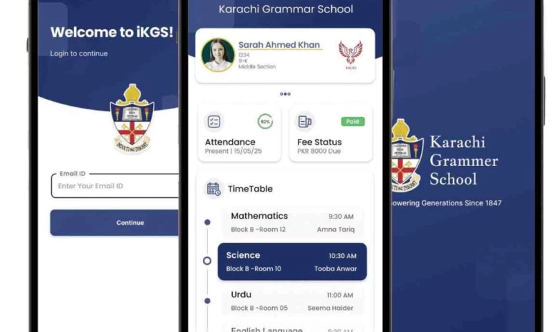 Alisons Technology - KARACHI GRAMMAR SCHOOL MOBILE APP
