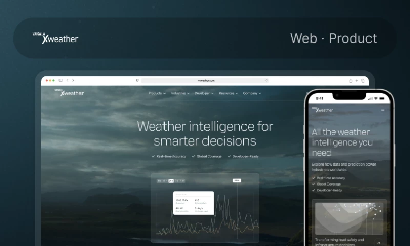 Habitat Creative Company - Enterprise Website Redesign for a Global Weather Intelligence Platform