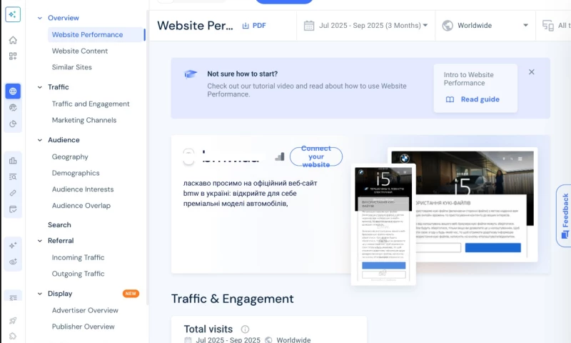Glivera team - CRM automation - SEO Analytics Data Scraping from SimilarWeb, Ahrefs