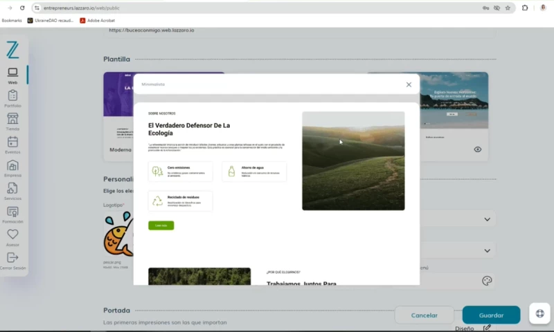 Innovaslab - Multi-user SaaS platform for automated website generation aimed at low-digitalization entrepreneurs