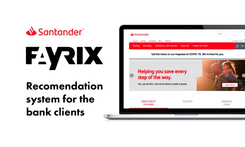 Fayrix Software - Recommendation system for the bank clients