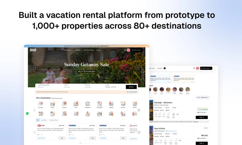 StayVista: Luxury Vacation Rental Platform