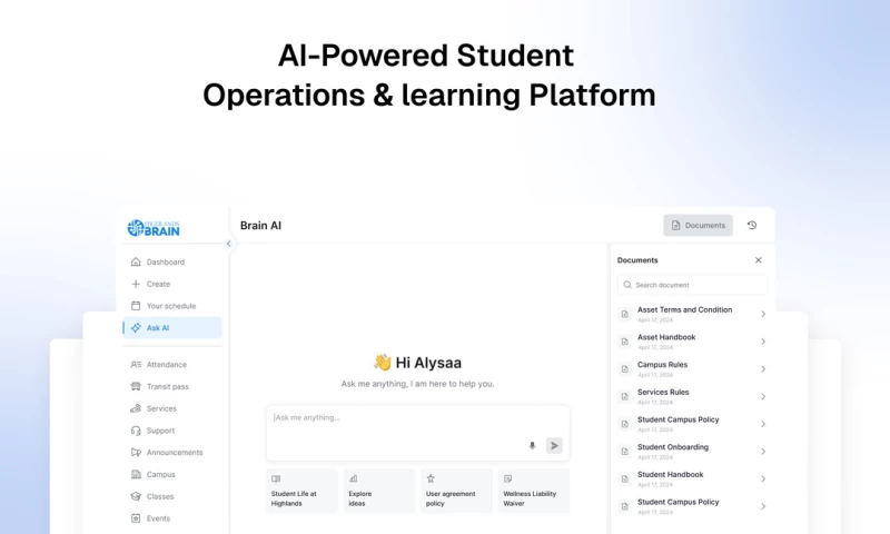 Highlands: AI-Powered Student Platform