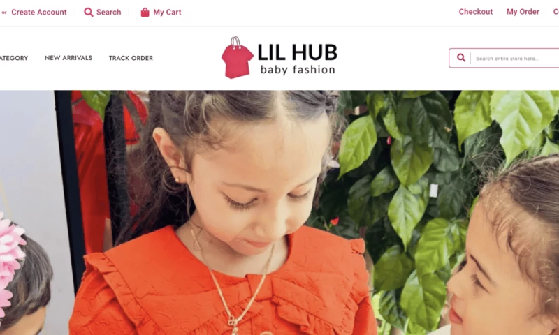 Orange Dice Solutions - E-commerce website for Lilhub fashions | Kids wear shop Kerala