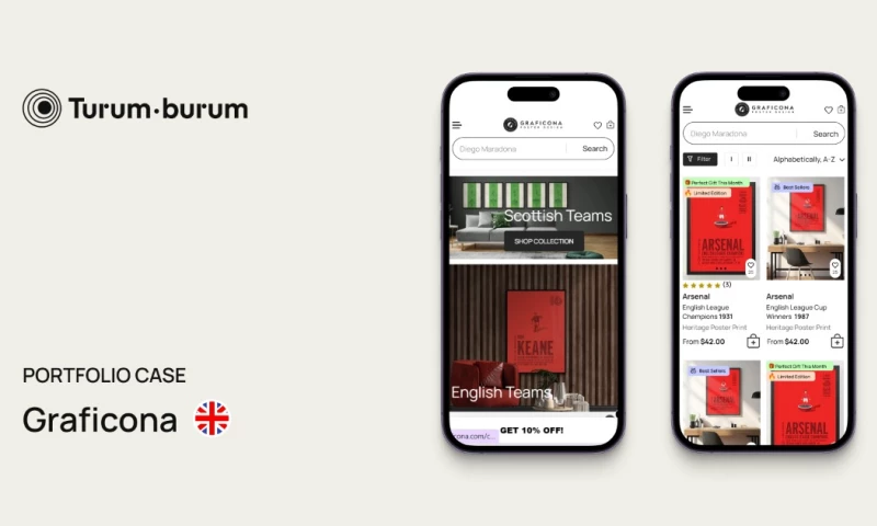 Turum-burum - Redesign and CRO for a premium football art brand