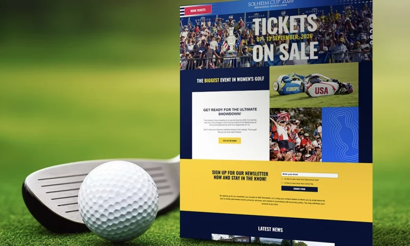 MX Web Design - Wix Website Redesign For Solheim Cup