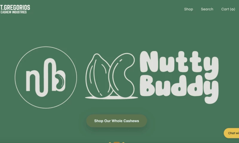 Orange Dice Solutions - E-commerce website developed for Stgregorios Cashew