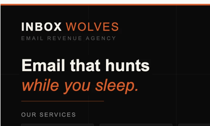 Inbox Wolves - Email Revenue System DTC Brand Launch