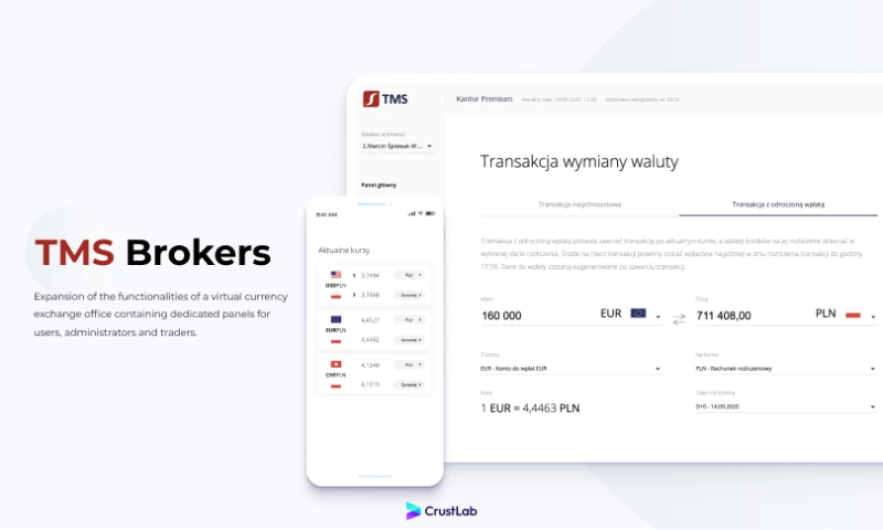 CrustLab - TMS Brokers - Online currency exchange office