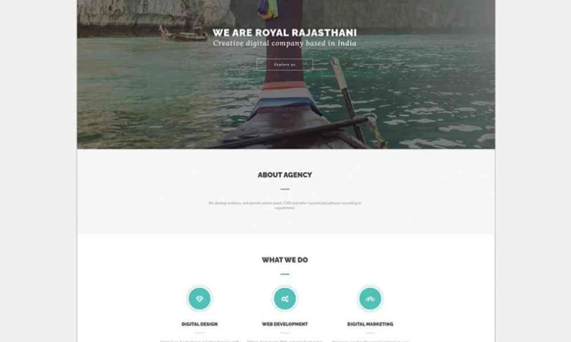 Tourism Website Design