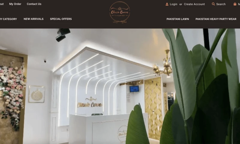 Orange Dice Solutions - Ecommerce website developed for Classic Curves, Kasargod, Kerala