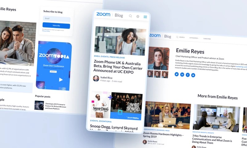 ZOOM: CUSTOM WORDPRESS DESIGN AND DEVELOPMENT