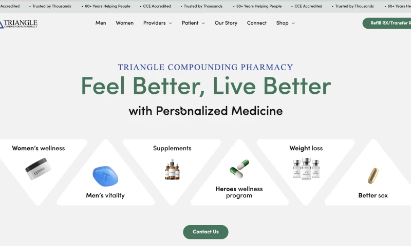 Straight4Ward Consulting & Marketing - Triangle Compounding Pharmacy Website Development