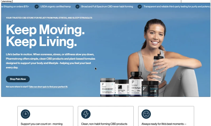 Straight4Ward Consulting & Marketing - Pharmstrong Website Development