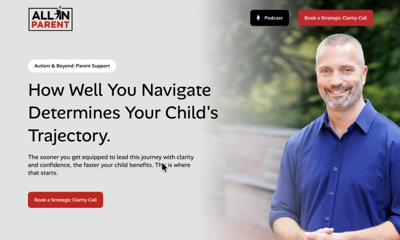 Straight4Ward Consulting & Marketing - All In Parent Website Redesign