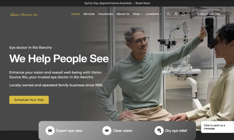 Straight4Ward Consulting & Marketing - Vision Source Rio Website Development