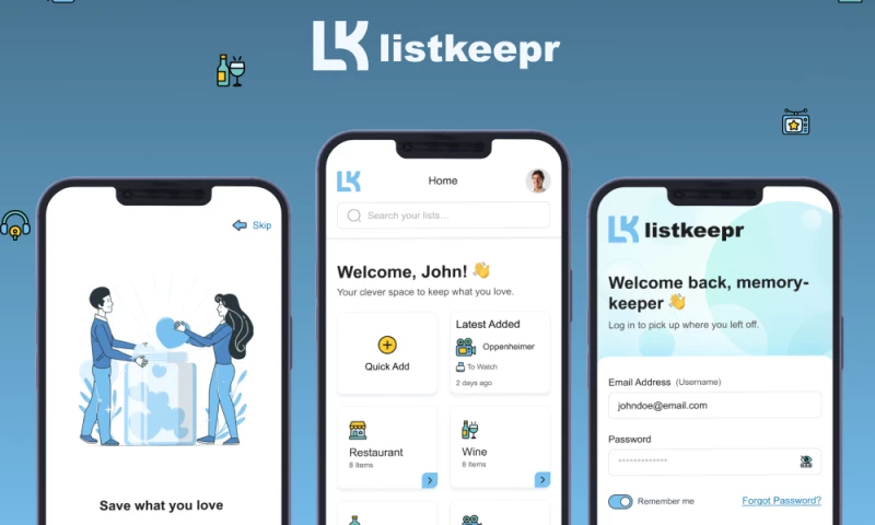 Listkeepr Personal Record-Keeping App
