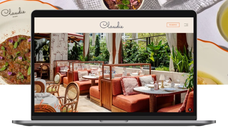 Visuable - Elevated Hospitality: A Digital Showcase for Claudie Restaurant