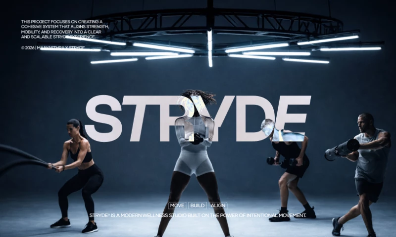 Maayasthra - STRYDE - Digital Design system, Brand Identity & Merchandise design