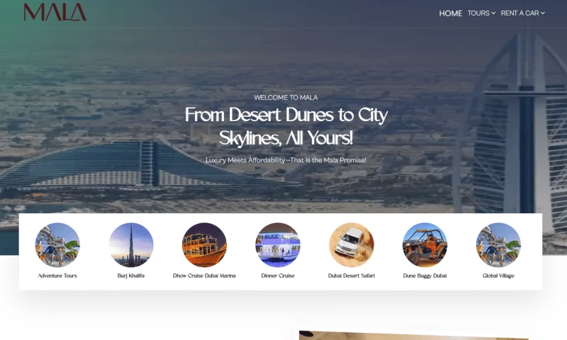 Proceed - Redefining Luxury Travel: A Premium Digital Experience for Mala.ae