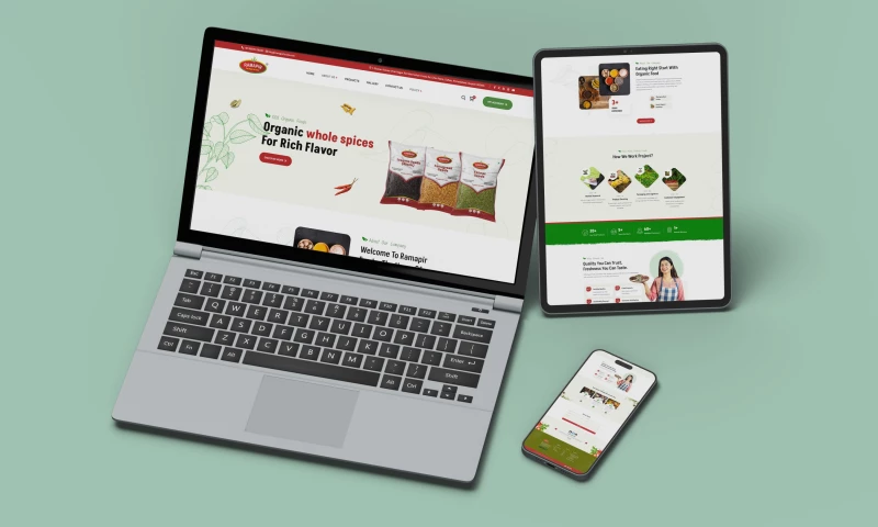 MindstormSoft - Ramapir Foods Organic Spices & Grocery eCommerce Website