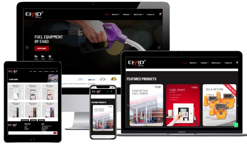 New Perspective Design - EHAD Fuel Equipment website by New perspective Design