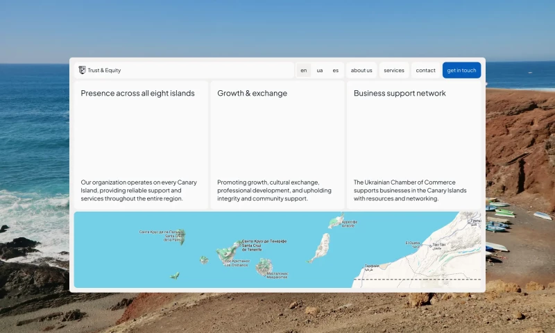 Solar Digital - Corporate Website & UX/UI Design for The Ukrainian Chamber of Commerce