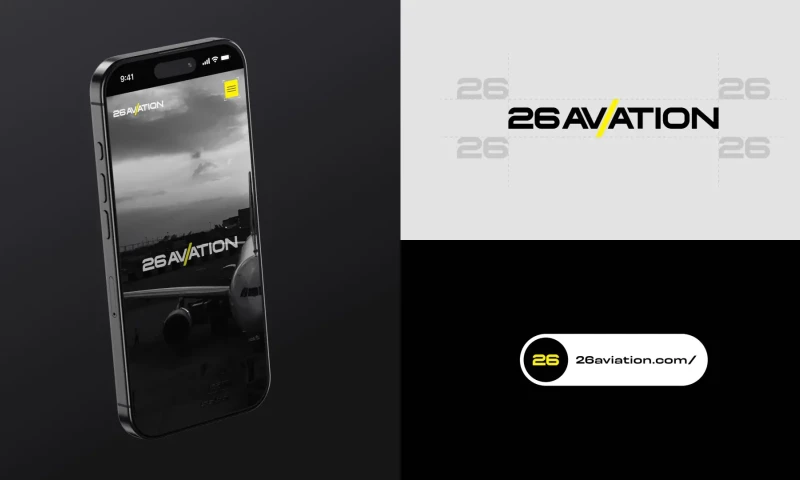 Solar Digital - Development Website and Branding for 26Aviation