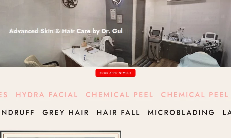 Meem Webtech - Aesthetics & Laser Clinic Website Design