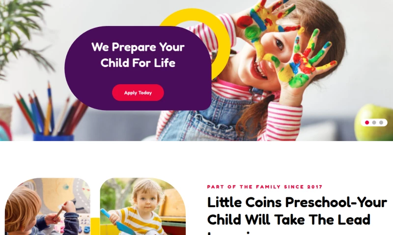 Meem Webtech - Little Coins Preschool- Website
