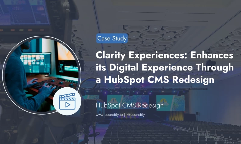 Boundify - Event Services Company Enhances its Digital Experience Through a HubSpot CMS Redesign