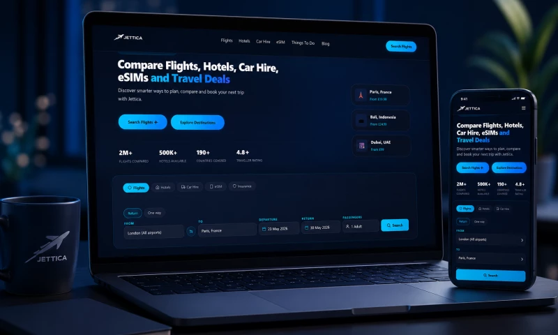 VV Design - Jettica Car Hire Comparison Platform