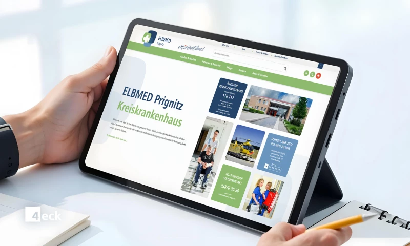 4eck Media - Rebranding & Relaunch for ELBMED Prignitz