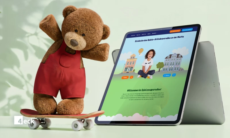4eck Media - OnePager for Müritzkaufhaus and Schaukelpferd