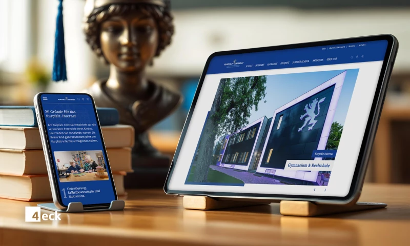 4eck Media - Relaunch & Typo3-to-WordPress Migration for Kurpfalz-Internat Bammental