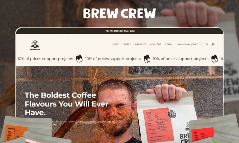 Shopify Development & Platform Migration for Brew Crew Coffee