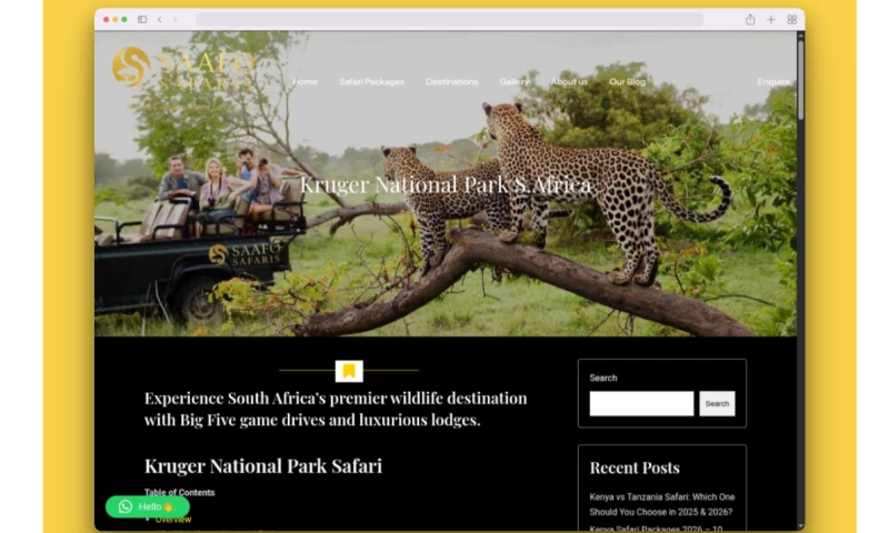 iTKenya Solutions Ltd - Saafo Safaris