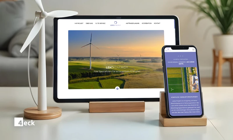 4eck Media - OnePager & SEO Content for LEKO ENERGY GmbH