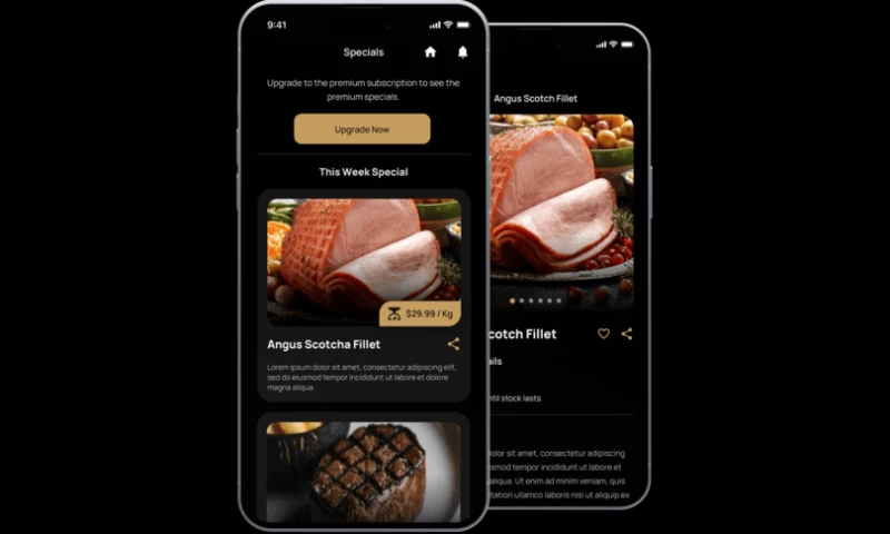 Elegant Media - The Butcher Club Mobile - Retail App Development