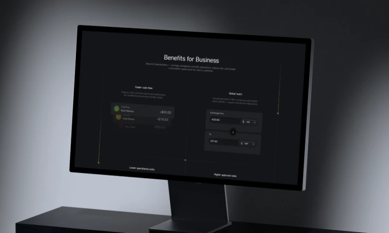 Glow Design Agency - AI Fintech Landing Page Design